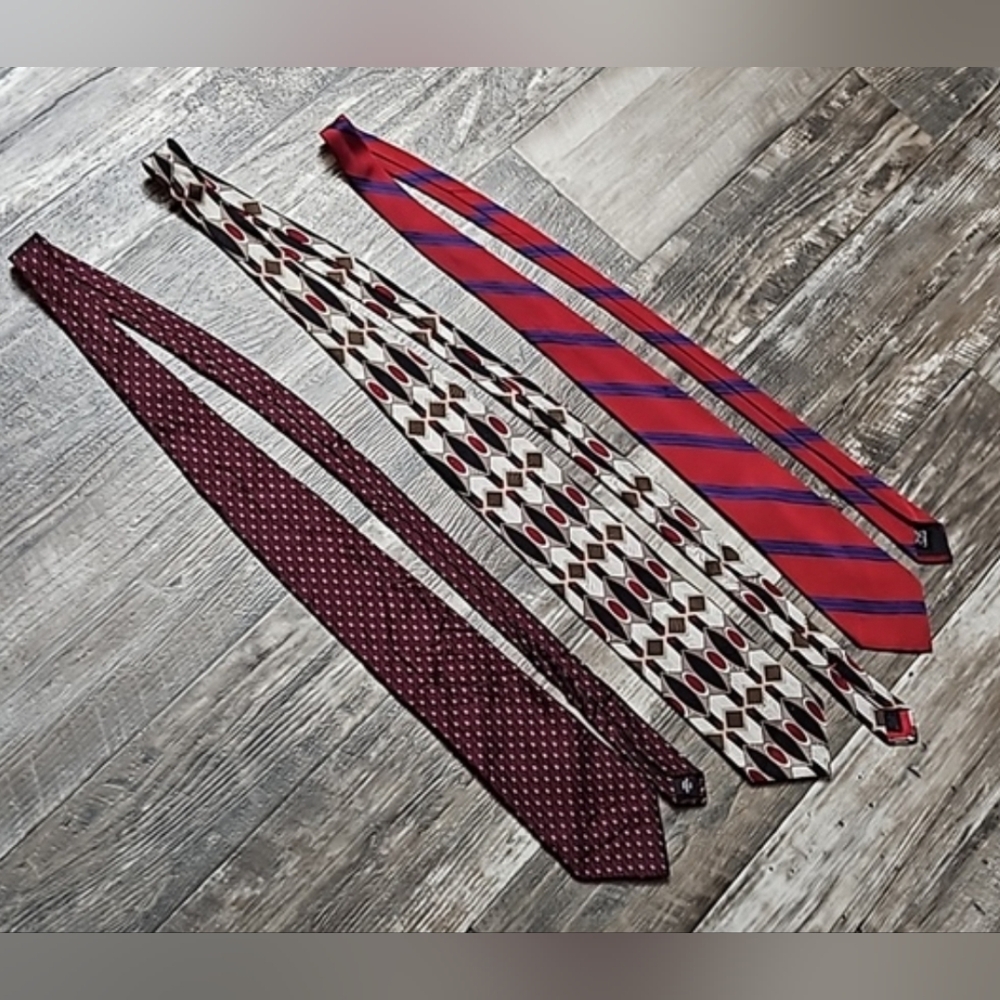 Men's Ties Blues Reds 6 Ties Casual Work Business Multi Colors Multi Brands - Picture 9 of 16